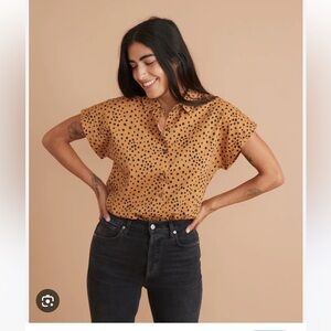 Marine Layer Dana Shirt in Abstract Cheetah